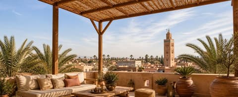 Terrasse à Marrakech