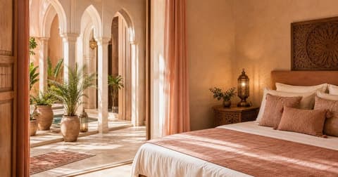 Suite Miknasa avec arches et lumière chaude